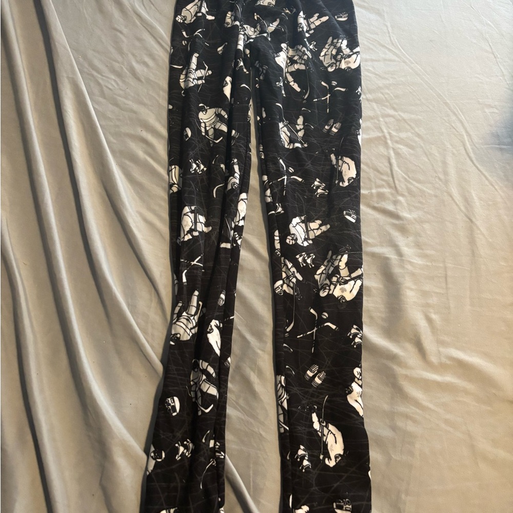 Kids Black & White Printed Leggings